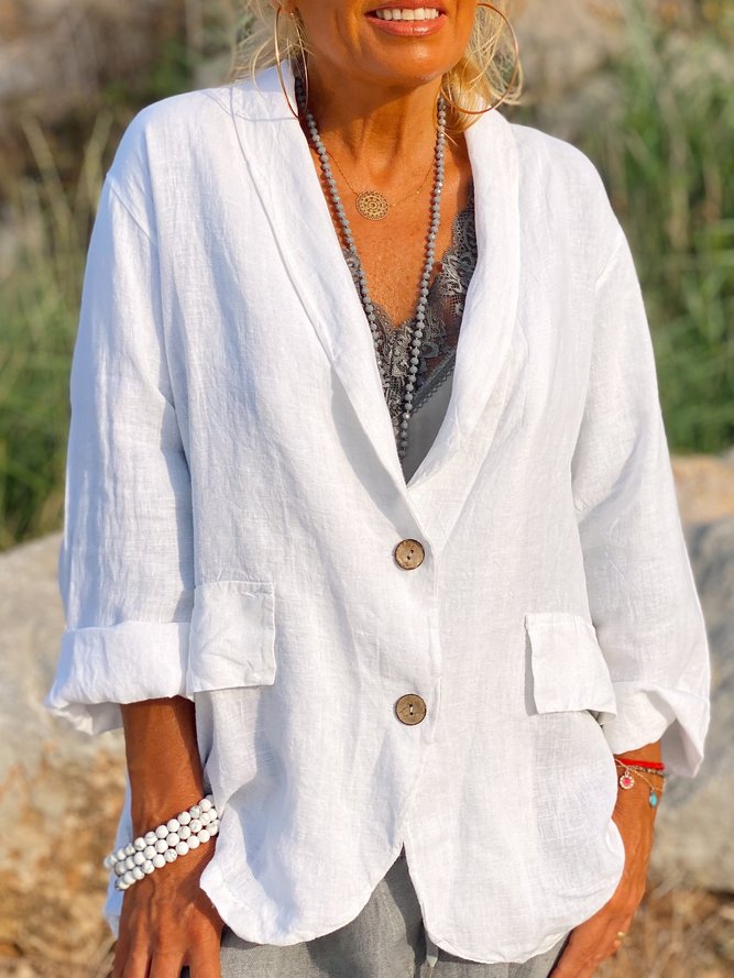 Basic Langarm Strickjacke