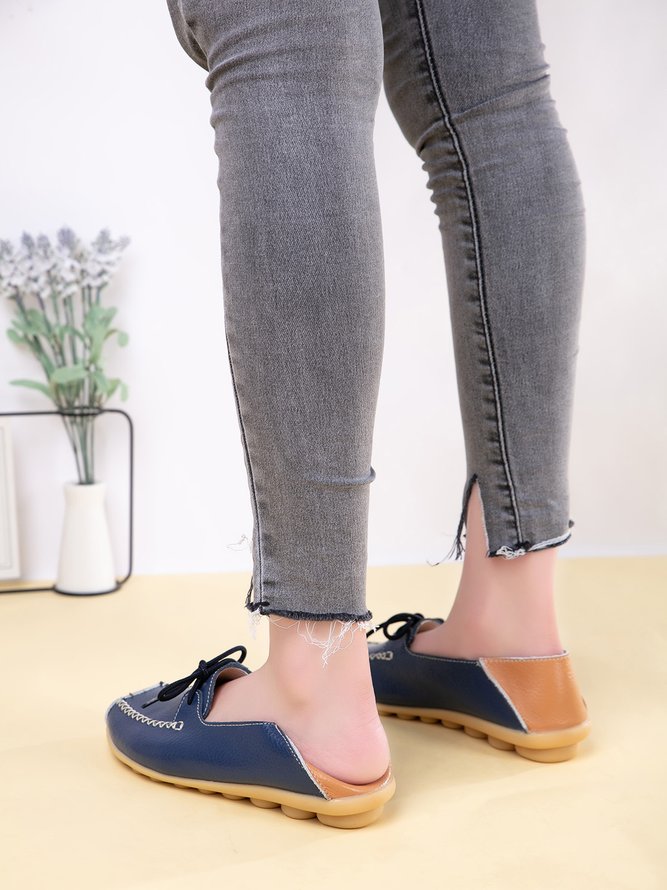 Lässige Rindsleder Schuhe