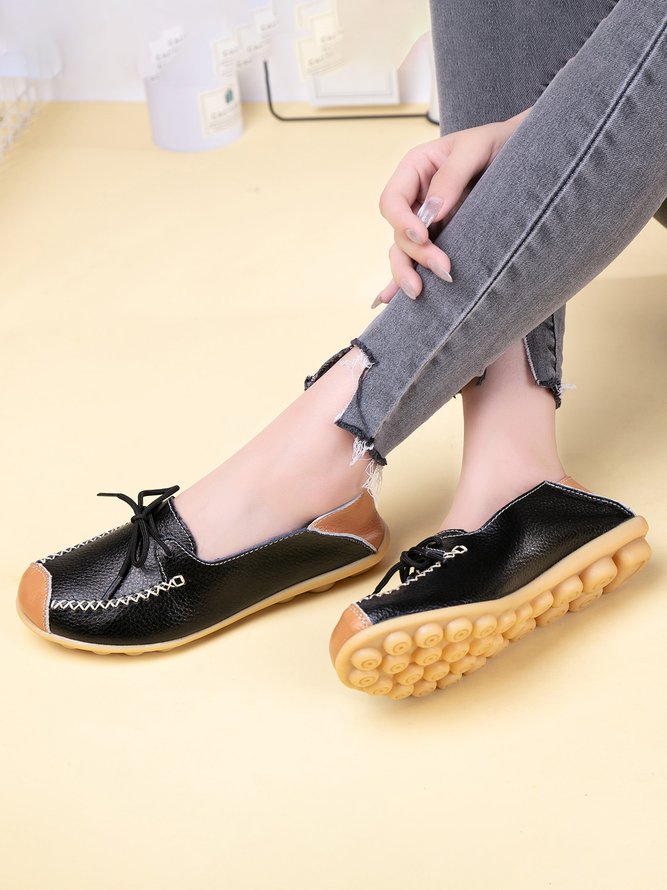Lässige Rindsleder Schuhe