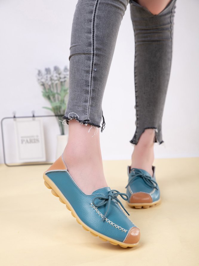Lässige Rindsleder Schuhe