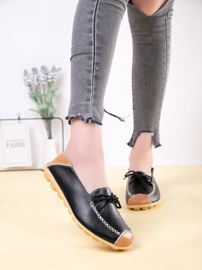Lässige Rindsleder Schuhe
