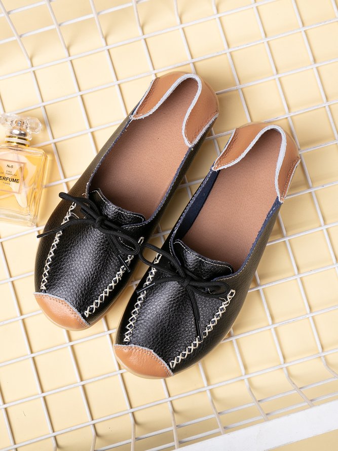 Lässige Rindsleder Schuhe