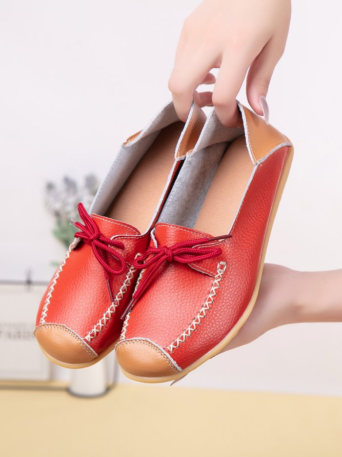 Lässige Rindsleder Schuhe