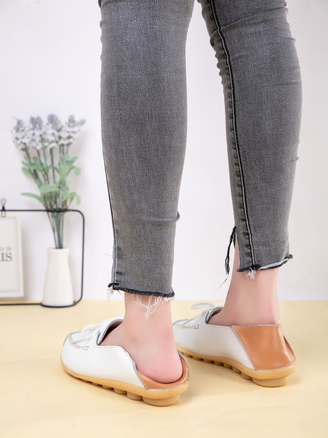 Lässige Rindsleder Schuhe