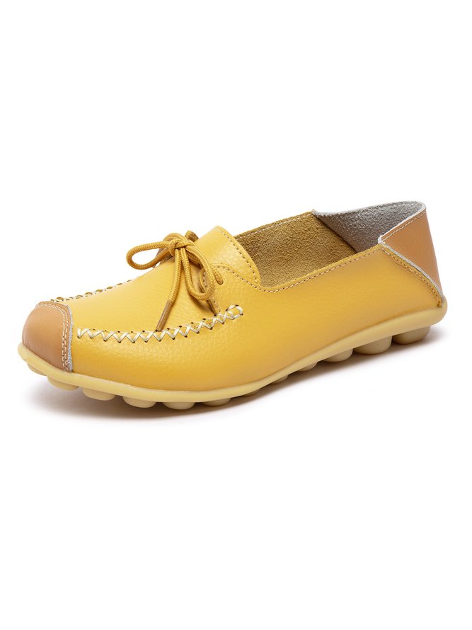Lässige Rindsleder Schuhe