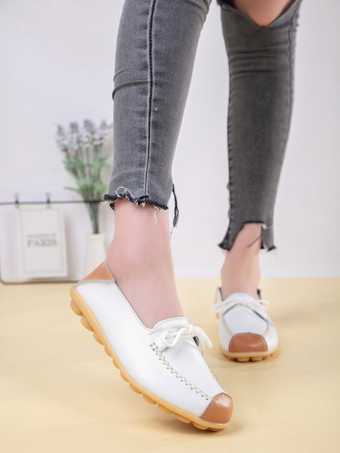 Lässige Rindsleder Schuhe