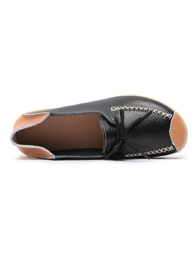 Lässige Rindsleder Schuhe