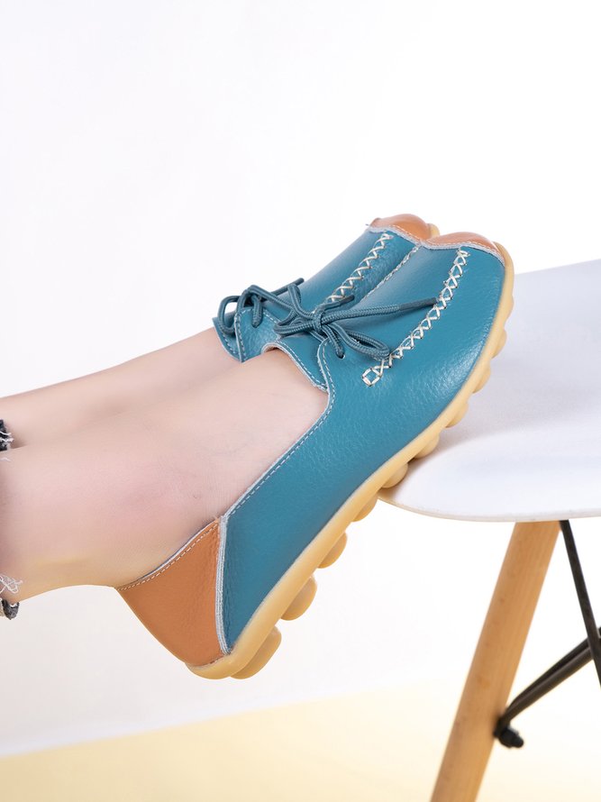 Lässige Rindsleder Schuhe