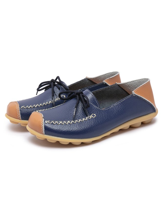 Lässige Rindsleder Schuhe