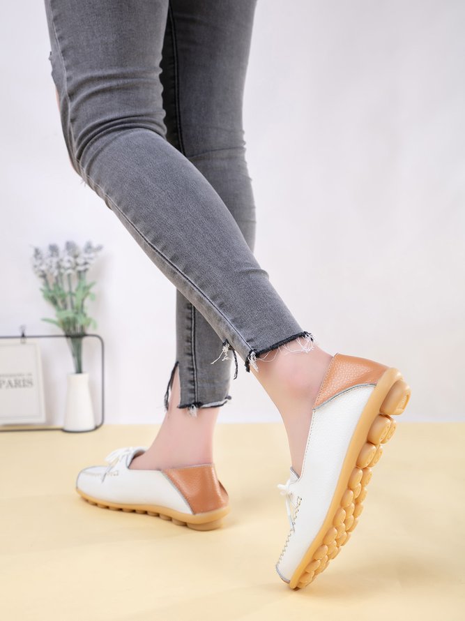 Lässige Rindsleder Schuhe