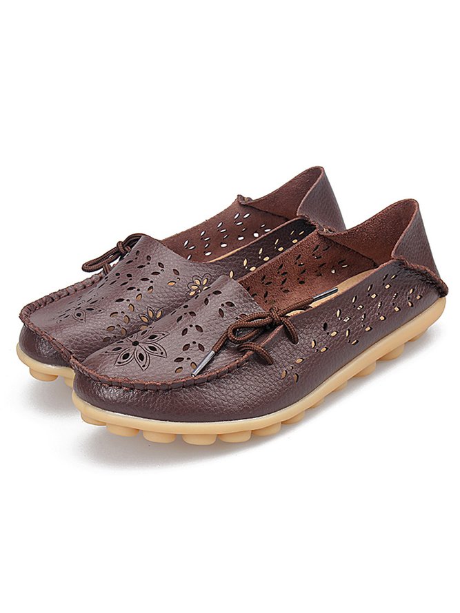 Lässige Rindsleder Schuhe