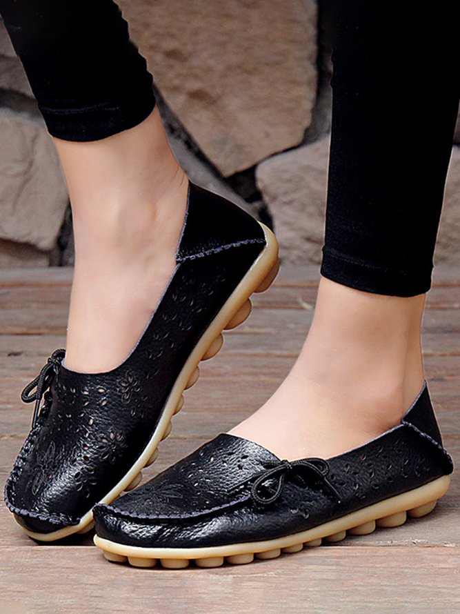 Lässige Rindsleder Schuhe