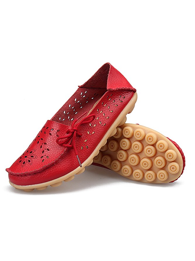 Lässige Rindsleder Schuhe