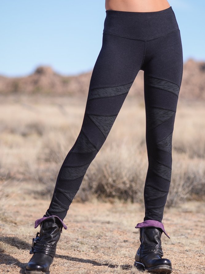 Lässig Große Größen Print Leggings