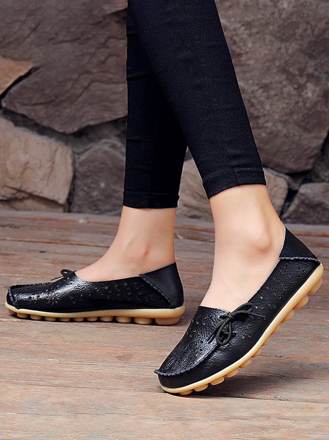 Lässige Rindsleder Schuhe