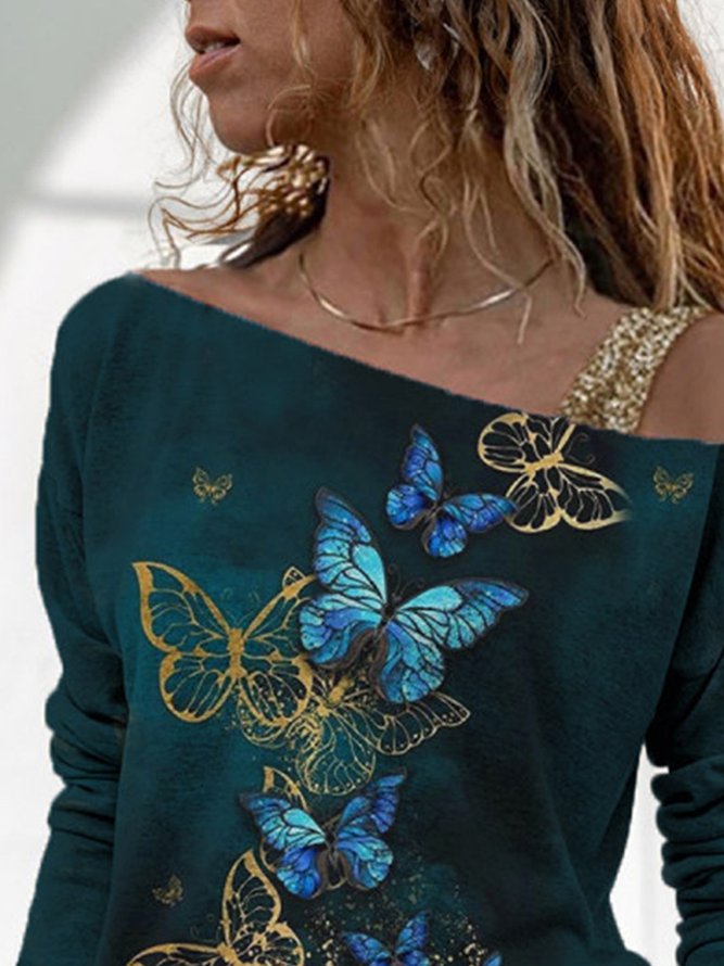 Schmetterling Regelmäßig Passende T-Shirt für Urlaub