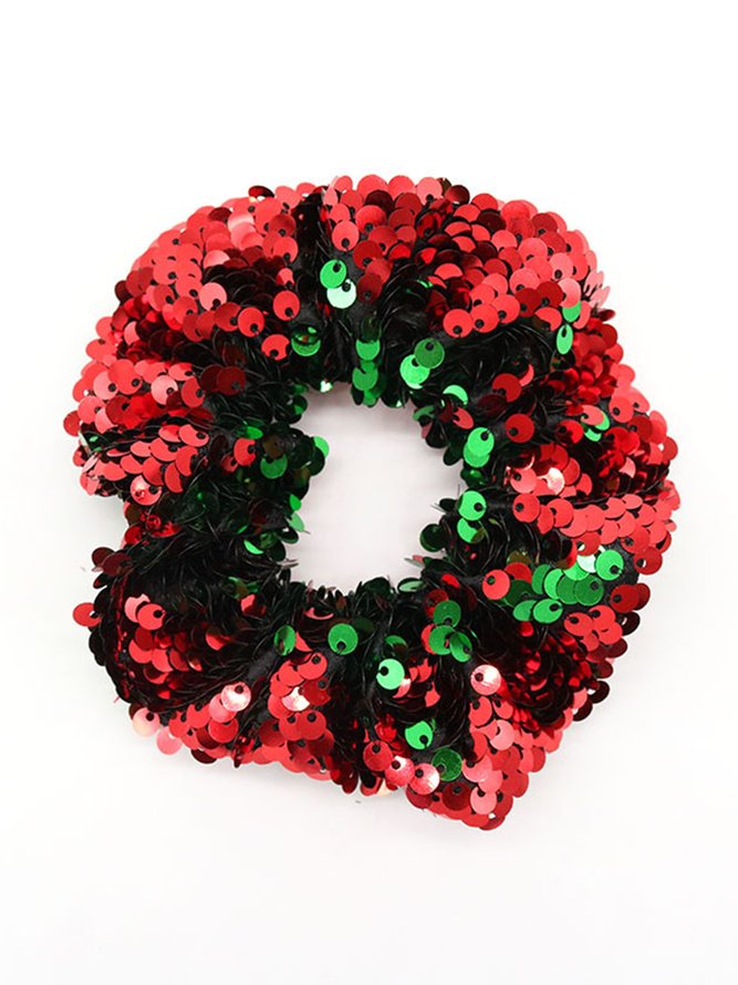 Weihnachten Personalisierter Haarschmuck mit Pailletten