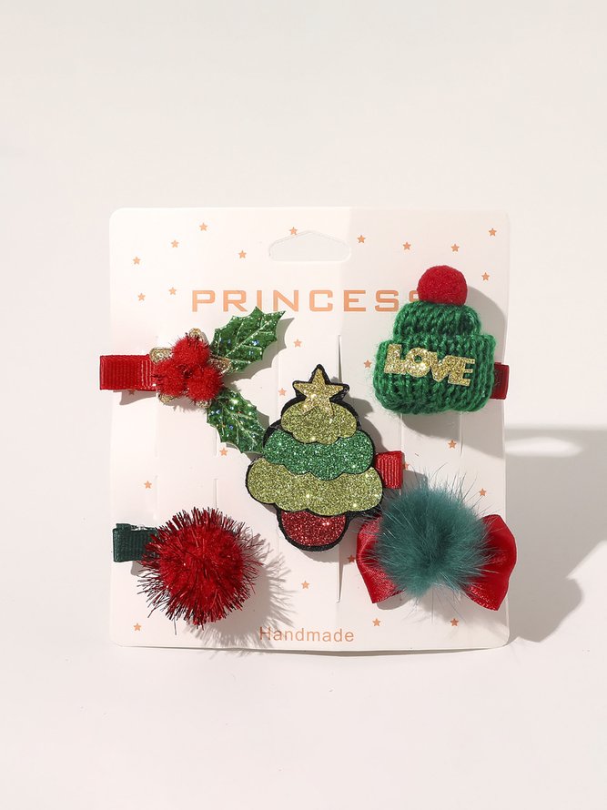 Weihnachten Weihnachtsmann Und Weihnachtsbaum Haar Clips