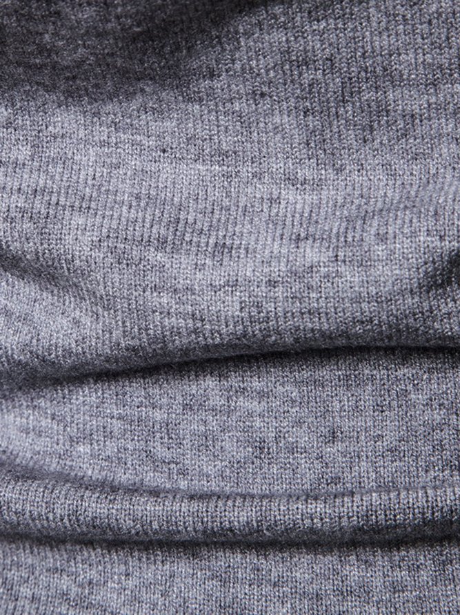 Herren Unifarben Warm Pullover Base Tanktop