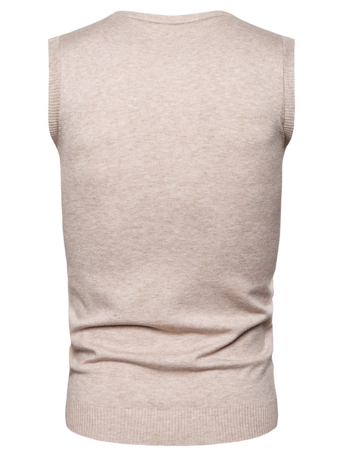 Herren Unifarben Warm Pullover Base Tanktop