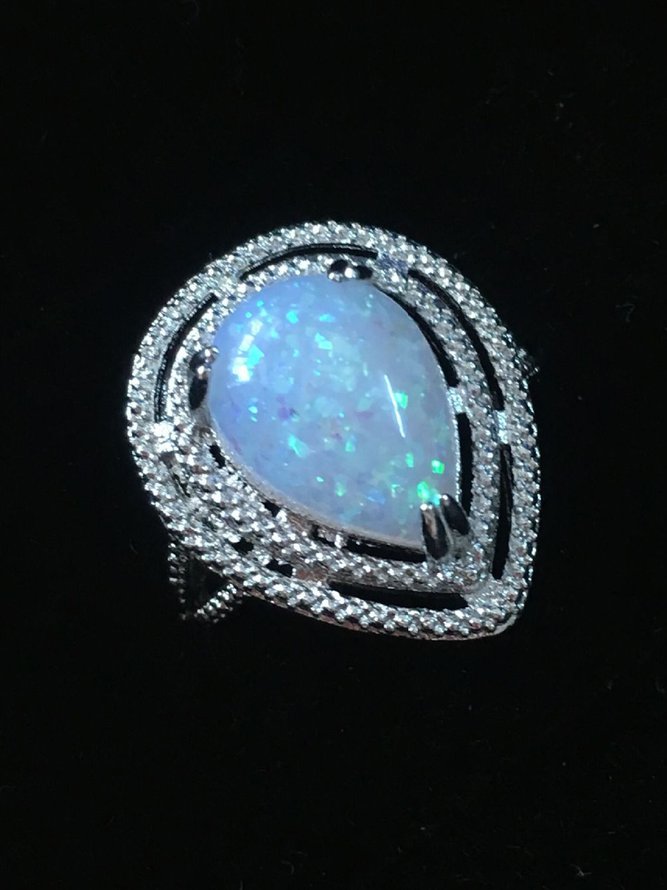 Retro Fallen Opal Ring