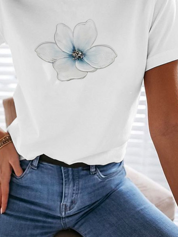 Lässig Kurzarm T-Shirt
