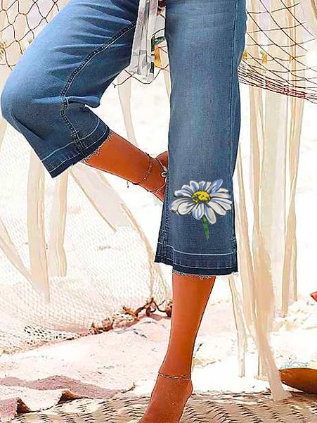Lockere Jeans aus Denim für Urlaub