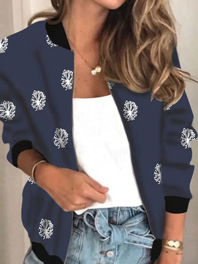 Lässig Löwenzahn Langarm Print Outwear