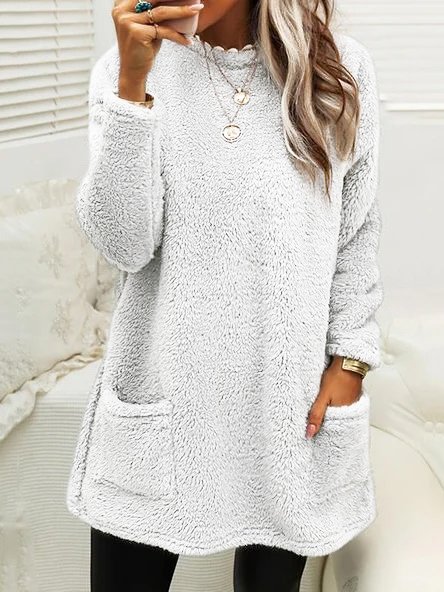 Warm Teddy Pullover Hoodie Herbst Winter 
