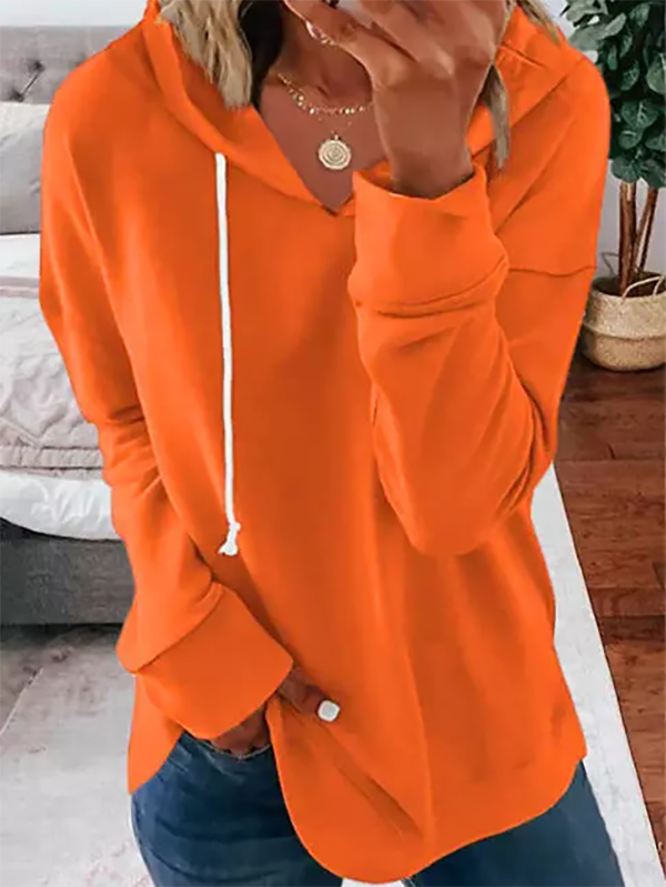 Kapuze Weit Lässig Sweatshirt
