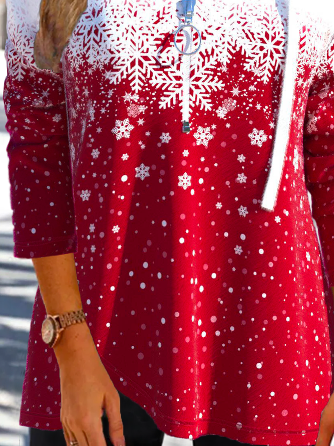 Weihnachten Lässig Tunika Sweatshirt