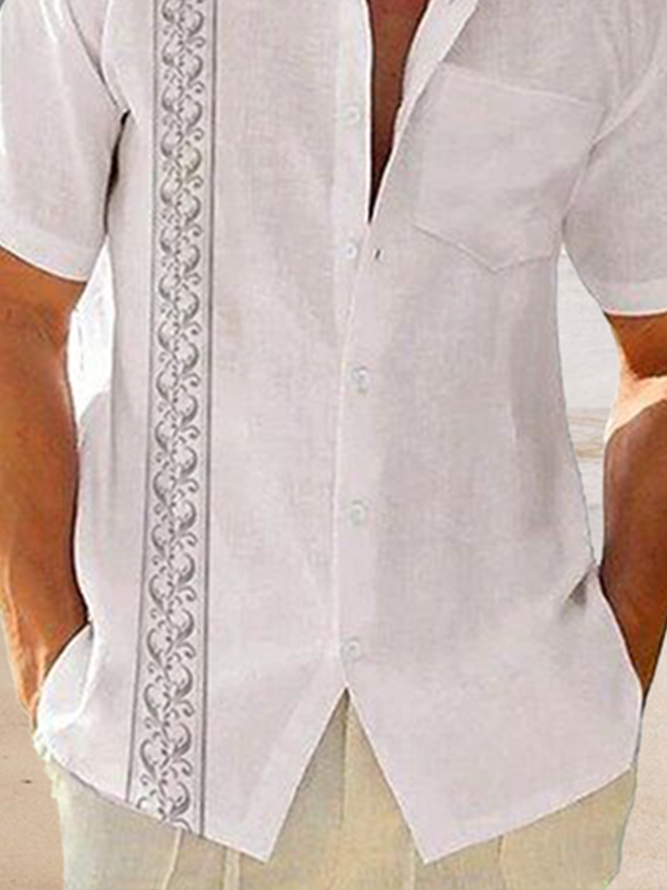 Gestreift Kurzarm Bowling Bluse