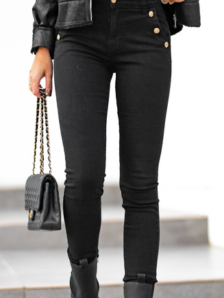 Lässig Regelmäßige Passform Jeans