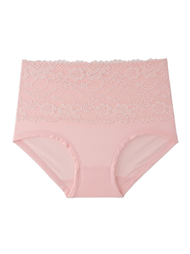 Bequem Weich Spitze Hohe Taille Slip Große Größen