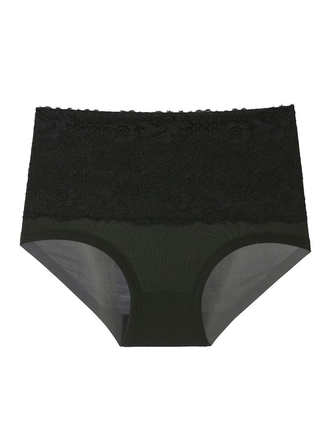 Bequem Weich Spitze Hohe Taille Slip Große Größen
