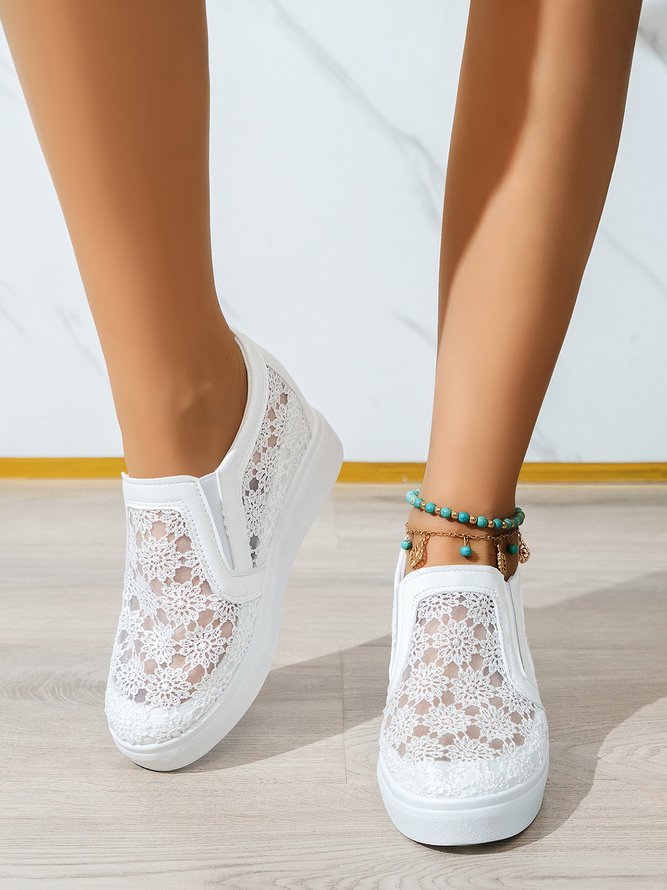 Blume Stickerei Detail Versteckt Stöckel Schuhe