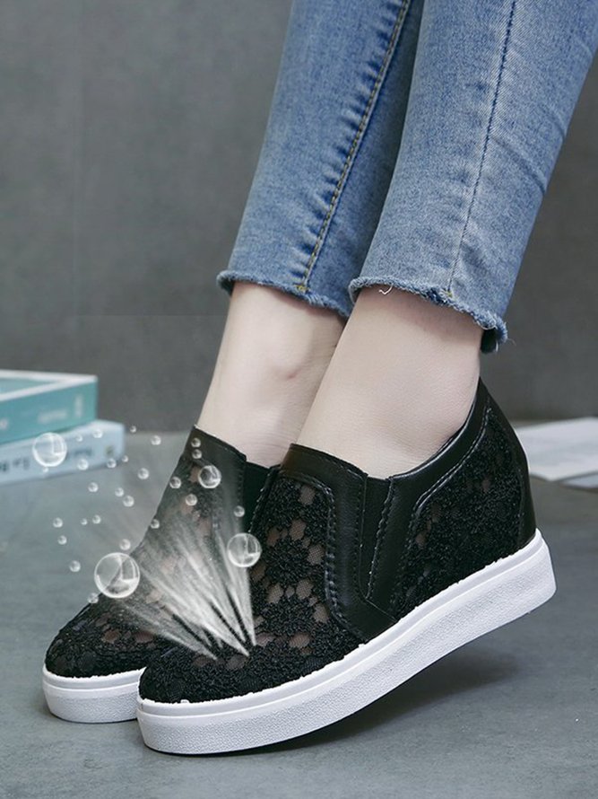 Blume Stickerei Detail Versteckt Stöckel Schuhe