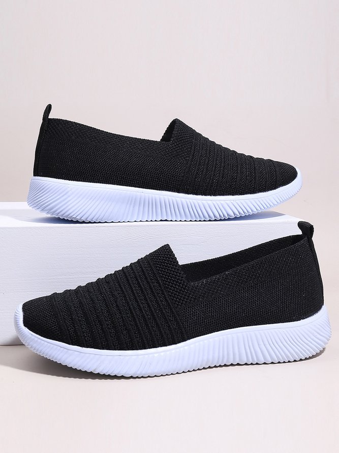 Große Größen Atmungsaktiv Slip On Sport Sneakers