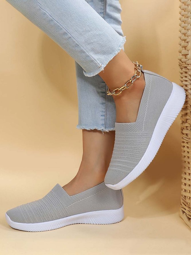 Große Größen Atmungsaktiv Slip On Sport Sneakers