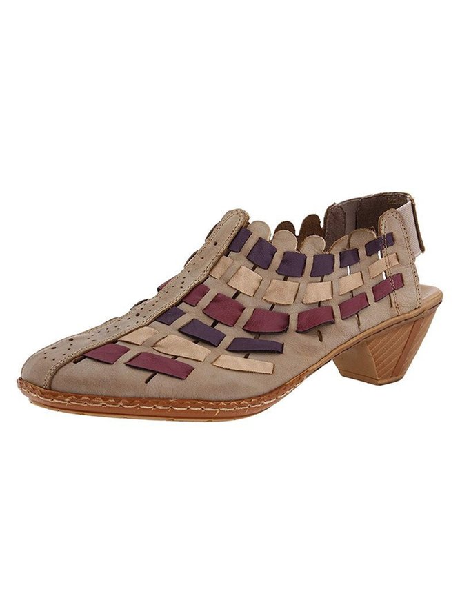 Retro Weben Inlay Block Pumps