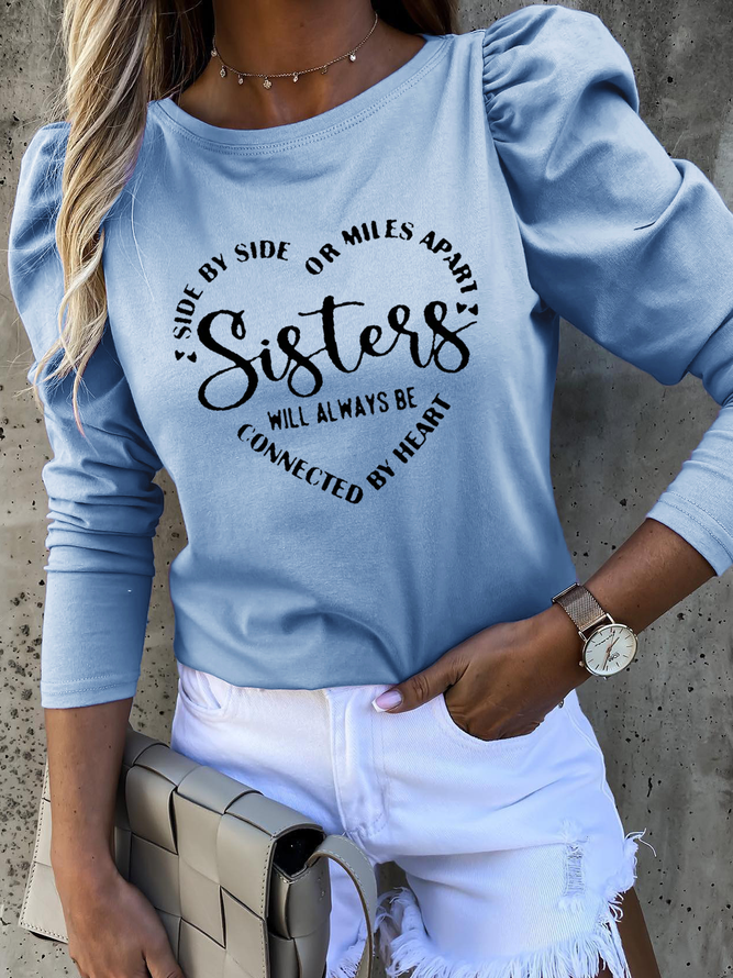 Schwestern Lässig T-Shirt