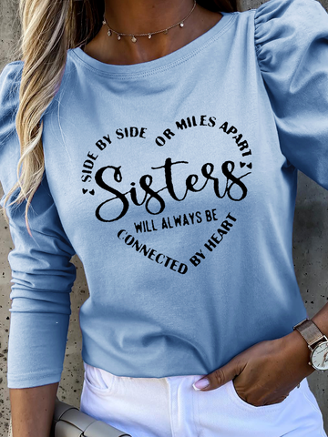 Schwestern Lässig T-Shirt