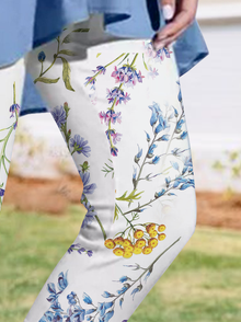 Gestrickt Fest Urlaub Leggings
