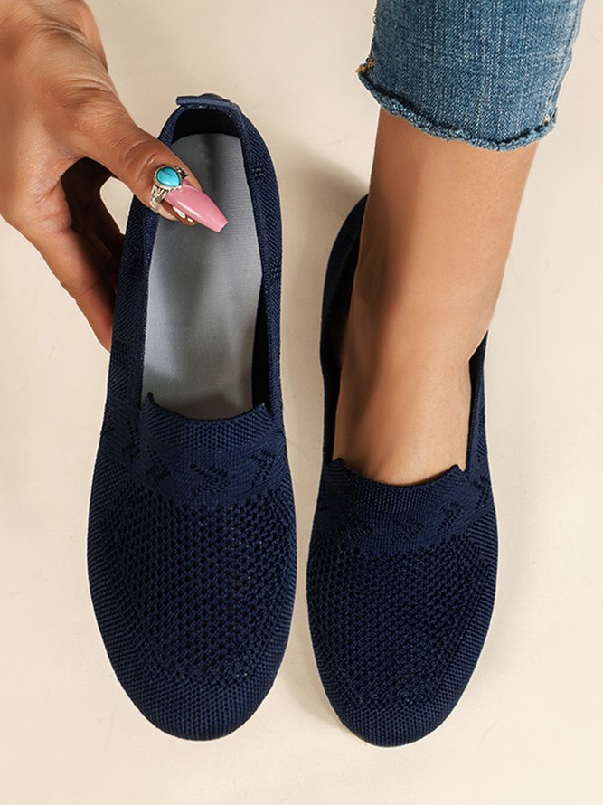 Damen Atmungsaktiv Textil Flach Schuhe