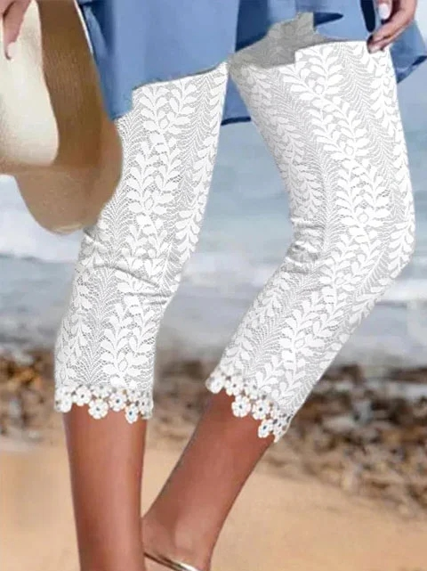 Lässig Unifarben Regelmäßige Passform Leggings