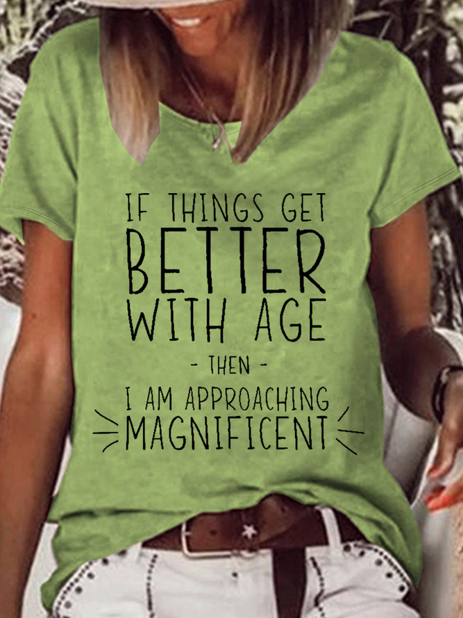 Damen LUSTIGES WORT ob Dinge erhalten besser Mit Alter  I'm Herrlich Lässig T-Shirt