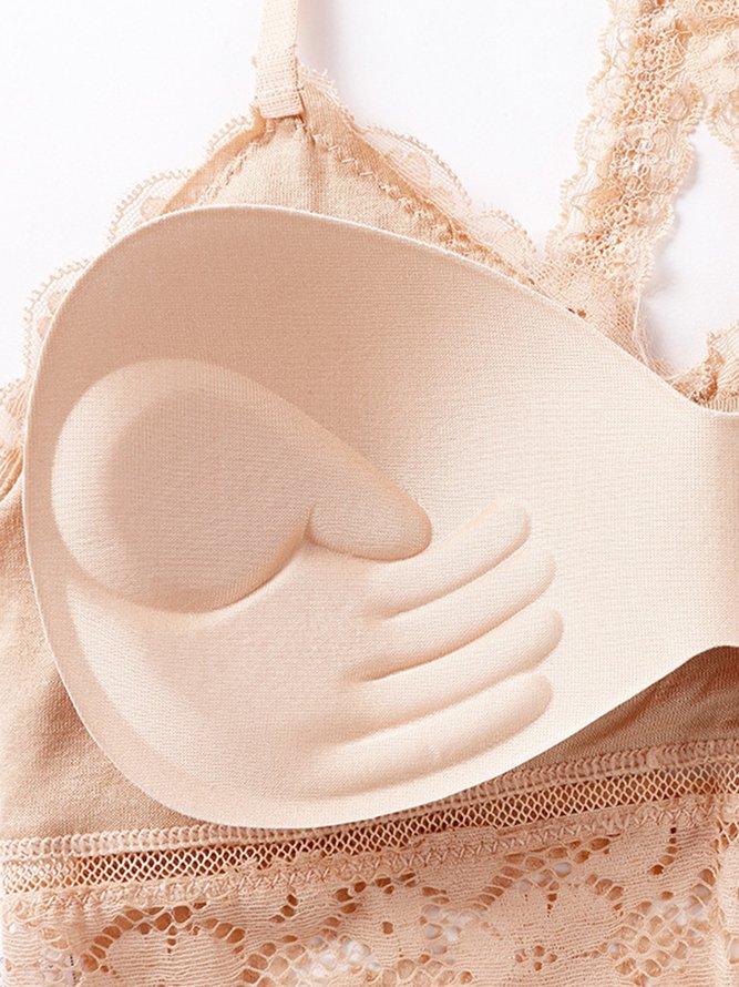 Sexy Spitze V-Ausschnitt Spitze wunderschönen Zurück BH & Bügelloser BH