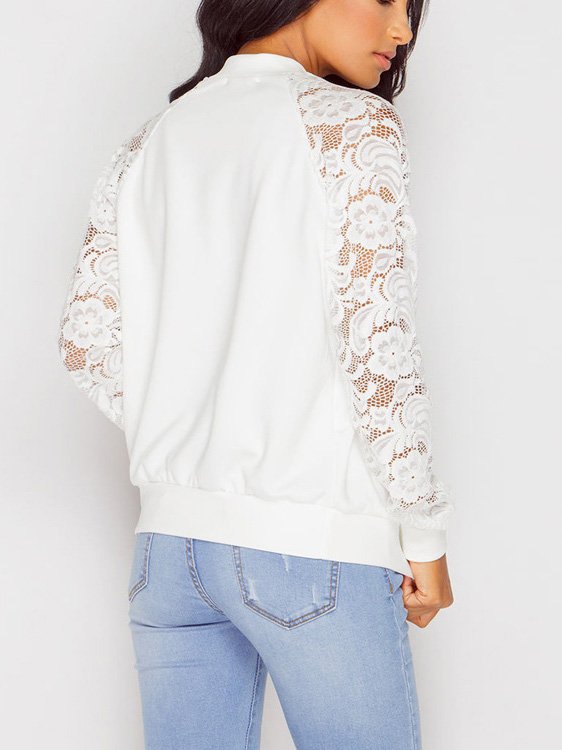 Wickeln Weit Lässig Spitze Jacke