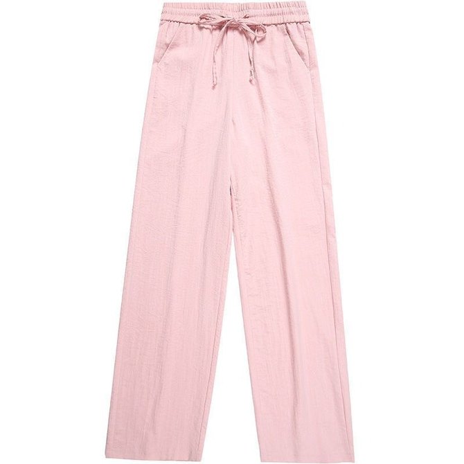 Culotte Hose Lässig Unifarben Schnürung Hose Freizeithose