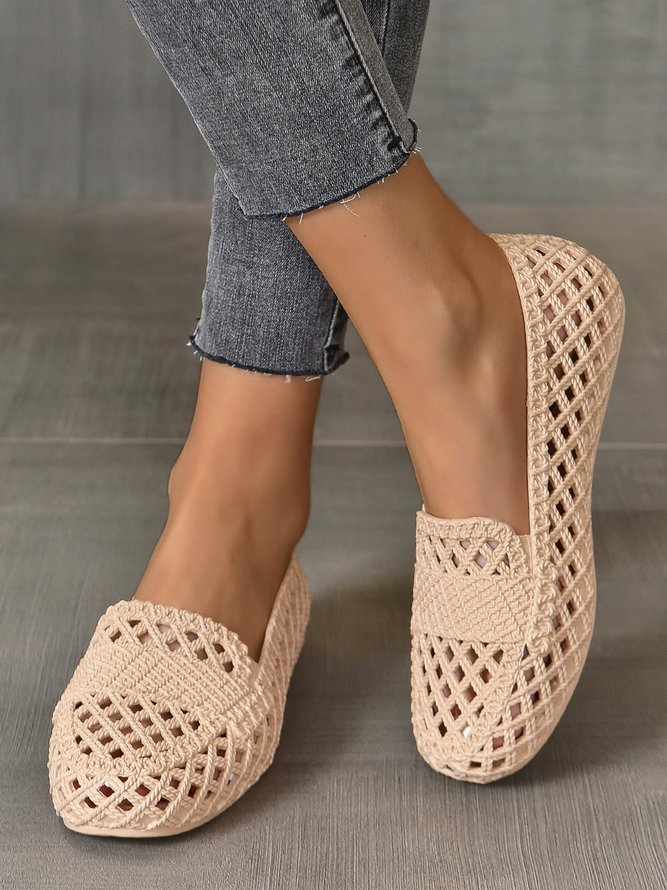 Damen Ausgehöhlt Wasserdicht Slip On Schuhe